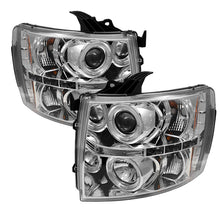 Load image into Gallery viewer, Spyder Chevy Silverado 1500 07-13 Projector Headlights LED Halo LED Chrm PRO-YD-CS07-HL-C