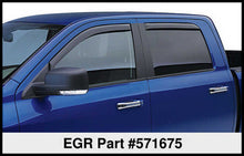 Load image into Gallery viewer, EGR 14+ Chev Silverado/GMC Sierra Dbl Cab In-Channel Window Visors - Set of 4 - Matte (571675)