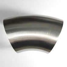 Load image into Gallery viewer, Stainless Bros 3in Diameter 304SS 1D Radius 45 Degree Bend No Leg Mandrel Bend