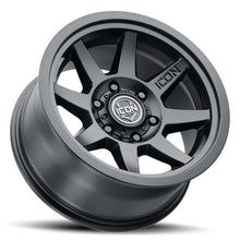 Load image into Gallery viewer, ICON Rebound 17x8.5 6x5.5 0mm Offset 4.75in BS 106.1mm Bore Satin Black Wheel