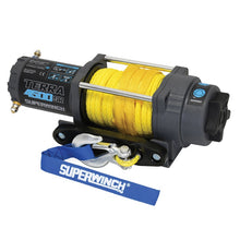 Load image into Gallery viewer, Superwinch 4500 LBS 12V DC 1/4in x 50ft Synthetic Rope Terra 4500SR Winch - Gray Wrinkle