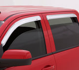 AVS 16-18 Nissan Titan XD Crew Cab Ventvisor Front & Rear Window Deflectors 4pc - Chrome