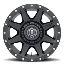 Load image into Gallery viewer, ICON Rebound 17x8.5 8x170 6mm Offset 5in BS 125mm Bore Satin Black Wheel