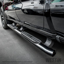 Load image into Gallery viewer, Westin 19-20 Chevrolet/GMC Silverado/Sierra 1500 Double Cab PRO TRAXX 4 Oval Nerf Step Bars - Black