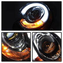 Load image into Gallery viewer, Spyder Mini Cooper 2010-2012 Projector Headlights Xenon/HID Model- DRL Blk PRO-YD-MC07-HID-DRL-BK