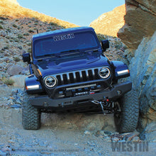 Load image into Gallery viewer, Westin 18-19 Jeep Wrangler JL WJ2 Full Width Front Bumper w/Bull Bar Textured Black