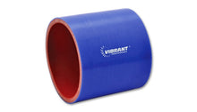 Load image into Gallery viewer, Vibrant 4 Ply Reinforced Silicone Straight Hose Coupling - 3in I.D. x 3in long (BLUE)