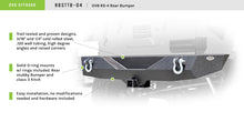 Load image into Gallery viewer, DV8 Offroad 07-18 Jeep Wrangler JK Steel Mid Length Rear Bumper