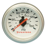Firestone Replacement Single Pressure Gauge - White Face (For PN 2225 / 2229 / 2196) (WR17609181)