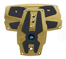 Load image into Gallery viewer, NRG Aluminum Sport Pedal A/T - Chrome Gold w/Black Rubber Inserts