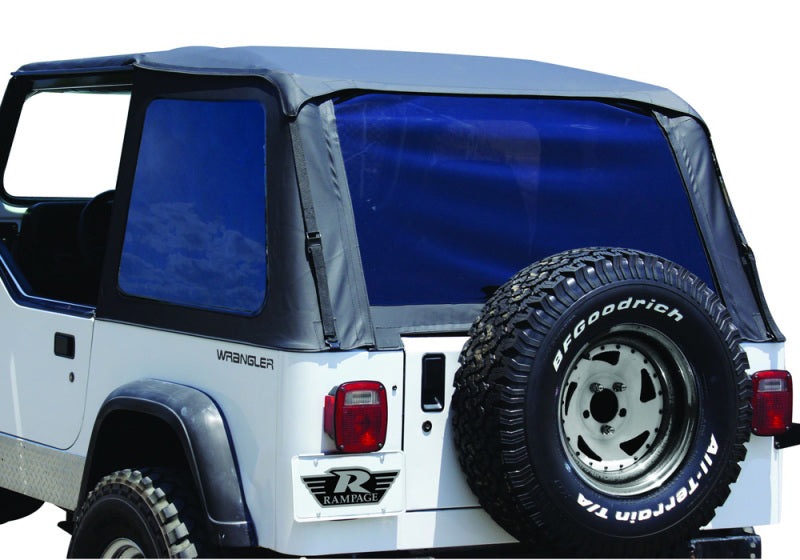 Rampage 1992-1995 Jeep Wrangler(YJ) Frameless Soft Top Kit - Black Diamond
