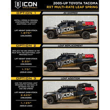 Load image into Gallery viewer, ICON 05-15 Toyota Tacoma 0-3.5in/16-17 Toyota Tacoma 0-2.75in Stg 8 Suspension System w/Tubular Uca