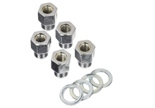 Load image into Gallery viewer, Weld Open End Lug Nuts w/Centered Washers 12mm x 1.5 - 5pk