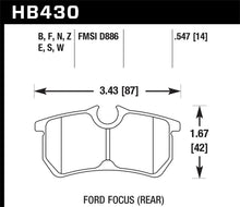 Load image into Gallery viewer, Hawk 00-07 Ford Focus HPS 5.0 Rear Street Brake Pads
