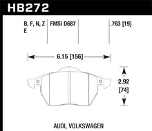 Load image into Gallery viewer, Hawk 2000-2006 Audi TT (w/Wear Sensor) HPS 5.0 Front Brake Pads