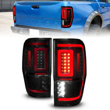 Load image into Gallery viewer, ANZO 19-22 Ford Ranger Full LED Taillights w/ Lightbar Sequential Signal Black Housing/Smoke Lens