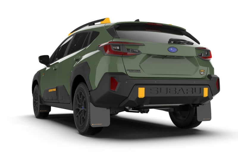 Rally Armor - 2024 Subaru Crosstrek (Wilderness Only) Black UR Mud Flap W/Red Logo - No Drilling Req