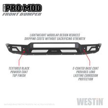 Load image into Gallery viewer, Westin 15-19 Chevrolet Silverado 2500/3500 Pro-Mod Front Bumper - Textured Black