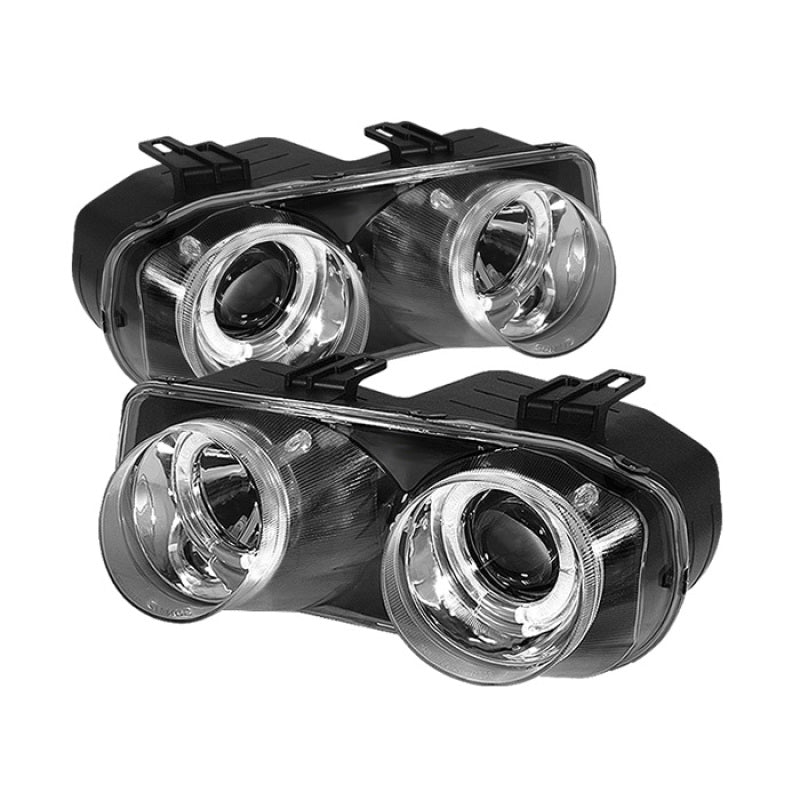 Spyder Acura Integra 94-97 Projector Headlights LED Halo -Chrome High H1 Low 9006 PRO-YD-AI94-HL-C