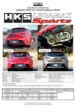 Load image into Gallery viewer, HKS LEGAMAX Sports 2018 Toyota Corolla Sport 2ZR/8NR