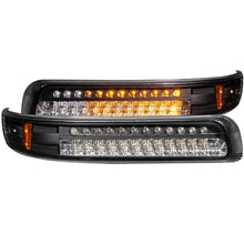 Load image into Gallery viewer, ANZO 1999-2002 Chevrolet Silverado 1500 LED Parking Lights Black w/ Amber Reflector
