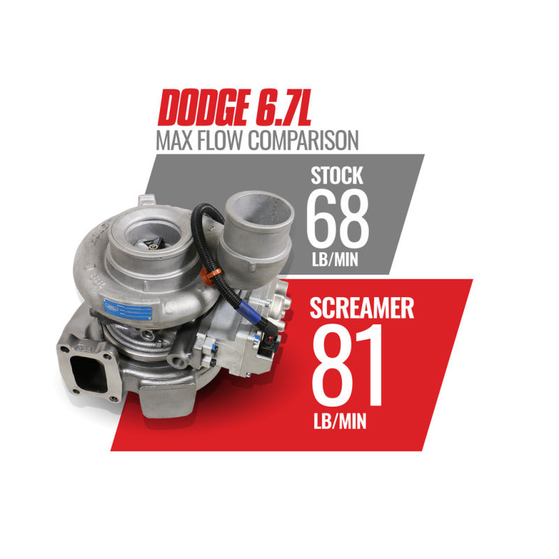 BD Diesel 13-18 Dodge 6.7L Cummins 64.5mm Compressor 70mm Turbine Screamer Turbo