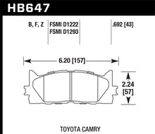 Load image into Gallery viewer, Hawk 10 Lexus ES350 / 07-11 Toyota Camry SE/XLE HPS Street Front Brake Pads
