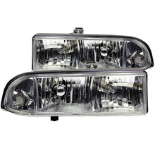 Load image into Gallery viewer, ANZO 1998-2005 Chevrolet S-10 Crystal Headlights Chrome
