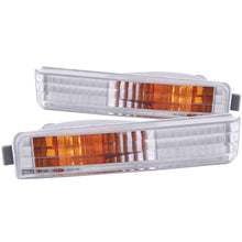 Load image into Gallery viewer, ANZO 1990-1991 Honda Accord Euro Parking Lights Chrome w/ Amber Reflector