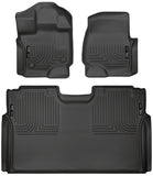 Husky Liners 15-23 Ford F-150 SuperCrew Weatherbeater Black Front & 2nd Seat Floor Liners
