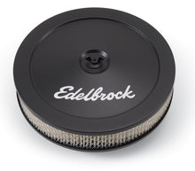 Load image into Gallery viewer, Edelbrock Air Cleaner Pro-Flo Series Round Steel Top Paper Element 10In Dia X 3 5In Black
