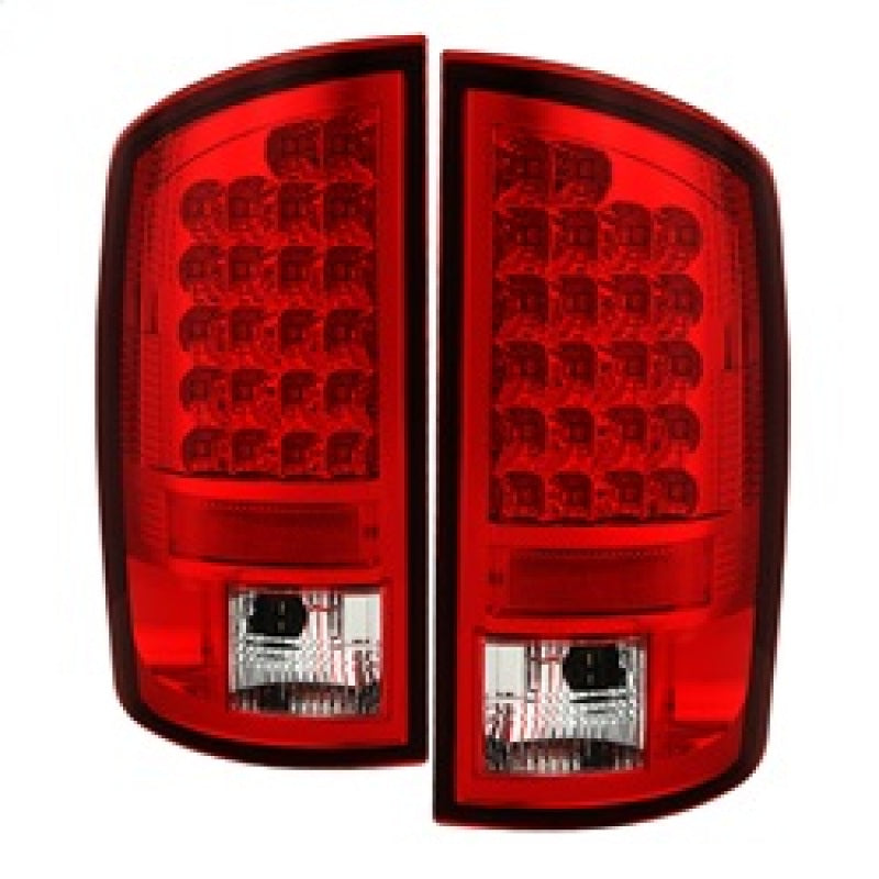 Spyder Dodge Ram 07-08 1500/Ram 07-09 2500/3500 LED Tail Lights Red Clear ALT-YD-DRAM06-LED-RC