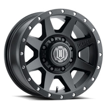 Load image into Gallery viewer, ICON Rebound 17x8.5 8x170 6mm Offset 5in BS 125mm Bore Satin Black Wheel