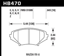 Load image into Gallery viewer, Hawk 04-09 RX8 HPS Street Front Brake Pads (D1009)