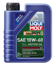 Load image into Gallery viewer, LIQUI MOLY 1L Synthoil Race Tech GT1 Motor Oil SAE 10W60
