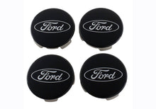 Load image into Gallery viewer, Ford Racing Ford Truck/SUV Black And Chrome Wheel Center Cap Kit