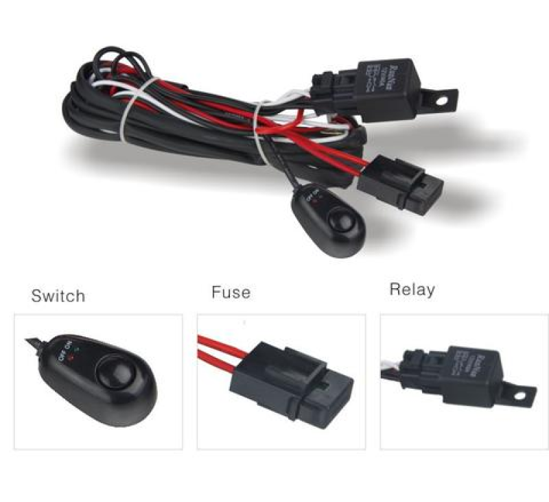 DV8 Offroad Wiring Harness w/ Relay & Switch - WIRE HARNESS