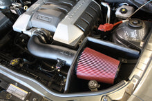 Load image into Gallery viewer, JLT 10-15 Chevrolet Camaro 6.2L Black Textured Cold Air Intake Kit w/Red Filter - Tune Req