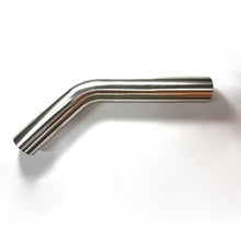 Load image into Gallery viewer, Stainless Bros 3in Diameter 1.5D / 4.5in CLR 45 Degree Bend 5in leg/8in leg Mandrel Bend