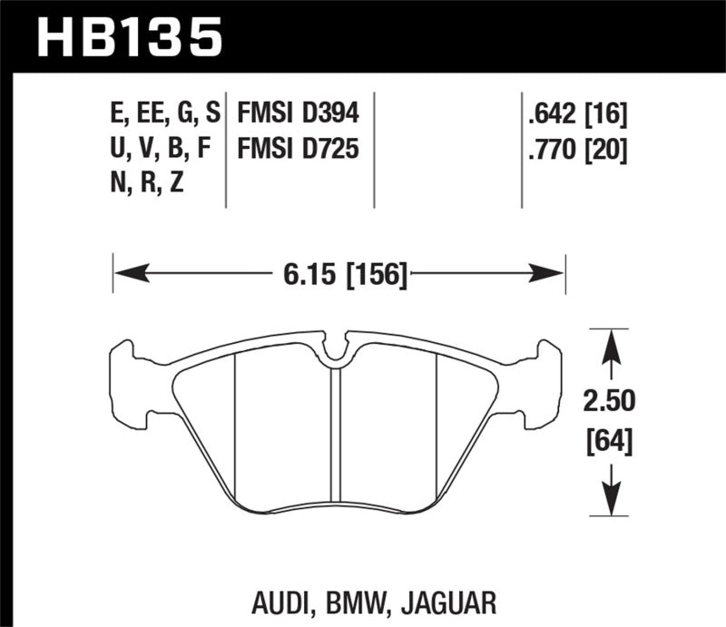 Hawk 95-02 BMW M3 HT-10 Race Front Brake Pads