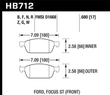 Load image into Gallery viewer, Hawk 13 Ford Focus Performance Ceramic Front Street Brake Pads