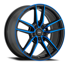 Load image into Gallery viewer, Konig Myth 18x8 5x108 ET43 Gloss Black w/ Blue Tinted Clearcoat