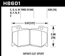 Load image into Gallery viewer, Hawk 09-12 Infiniti G37 Sport HPS Street Front Brake Pads