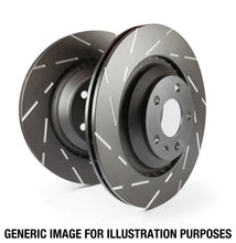 Load image into Gallery viewer, EBC 08-16 Mitsubishi Lancer Evo 10 2.0 Turbo (1 piece rotor) USR Slotted Front Rotors