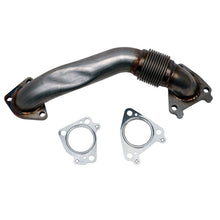 Load image into Gallery viewer, Wehrli 01-04 Chevrolet 6.6L Duramax LB7 2in Stainless Pass. Side Up Pipe w/Gaskets (Single Turbo)