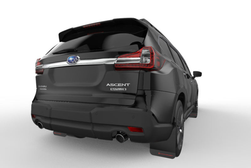 Rally Armor 18-22 Subaru Ascent Black UR Mud Flap w/ White Logo