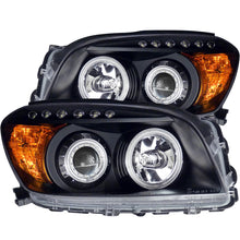 Load image into Gallery viewer, ANZO 2006-2008 Toyota Rav4 Projector Headlights w/ Halo Black