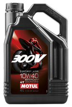 Load image into Gallery viewer, Motul 4L Synthetic-ester 300V Factory Line Road Racing 10W40
