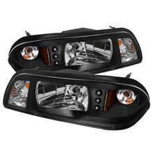 Load image into Gallery viewer, Spyder Ford Mustang 87-93 1PC LED (Replaceable LEDs)Crystal Headlights Black HD-YD-FM87-1PC-LED-BK