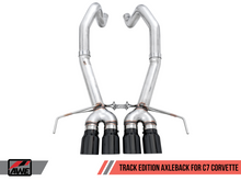 Load image into Gallery viewer, AWE Tuning 14-19 Chevy Corvette C7 Z06/ZR1 Track Edition Axle-Back Exhaust w/Black Tips